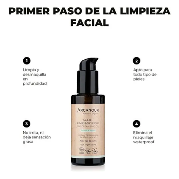 ARGANOUR Aceite Bio Desmaquillante* Hidratantes Faciales