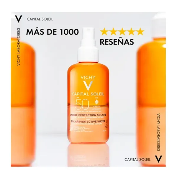 VICHY Capital Soleil Enhanced Tan Water Spf50+* Hidratantes Faciales