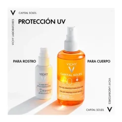 VICHY Capital Soleil Enhanced Tan Water Spf50+* Hidratantes Faciales