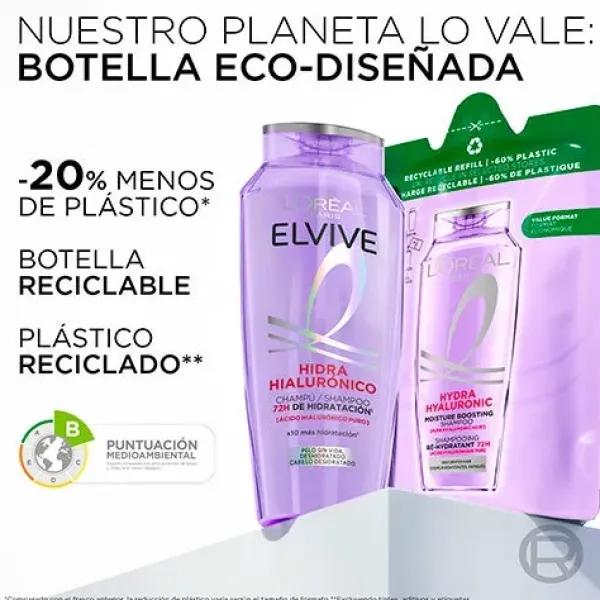 ELVIVE Champú Hidra Hialurónico* Hidratantes Faciales