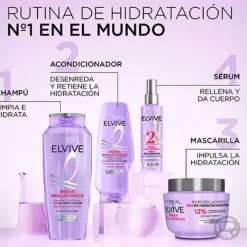 ELVIVE Champú Hidra Hialurónico* Hidratantes Faciales
