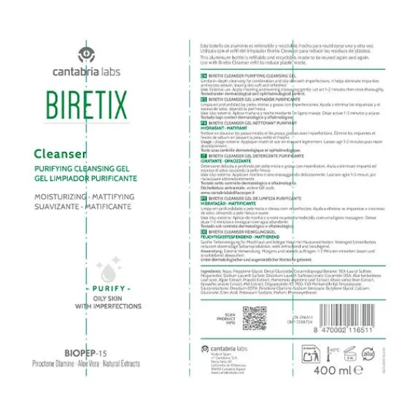 BIRETIX Cleanser* Hidratantes Faciales