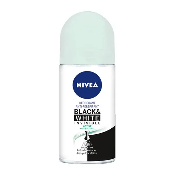 NIVEA Desodorante Black And White Invisible Active* Hidratantes Faciales