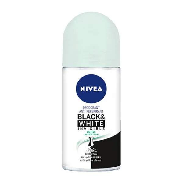 NIVEA Desodorante Black And White Invisible Active* Hidratantes Faciales