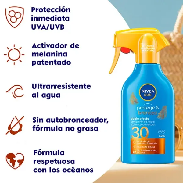 NIVEA Protege & Broncea Activador Del Bronceado SPF 30* Hidratantes Faciales