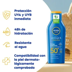 NIVEA Protege & Hidrata Leche Solar Spf 50* Hidratantes Faciales