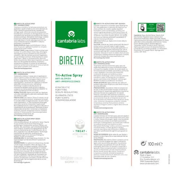 BIRETIX Spray Anti-Imperfecciones* Hidratantes Faciales